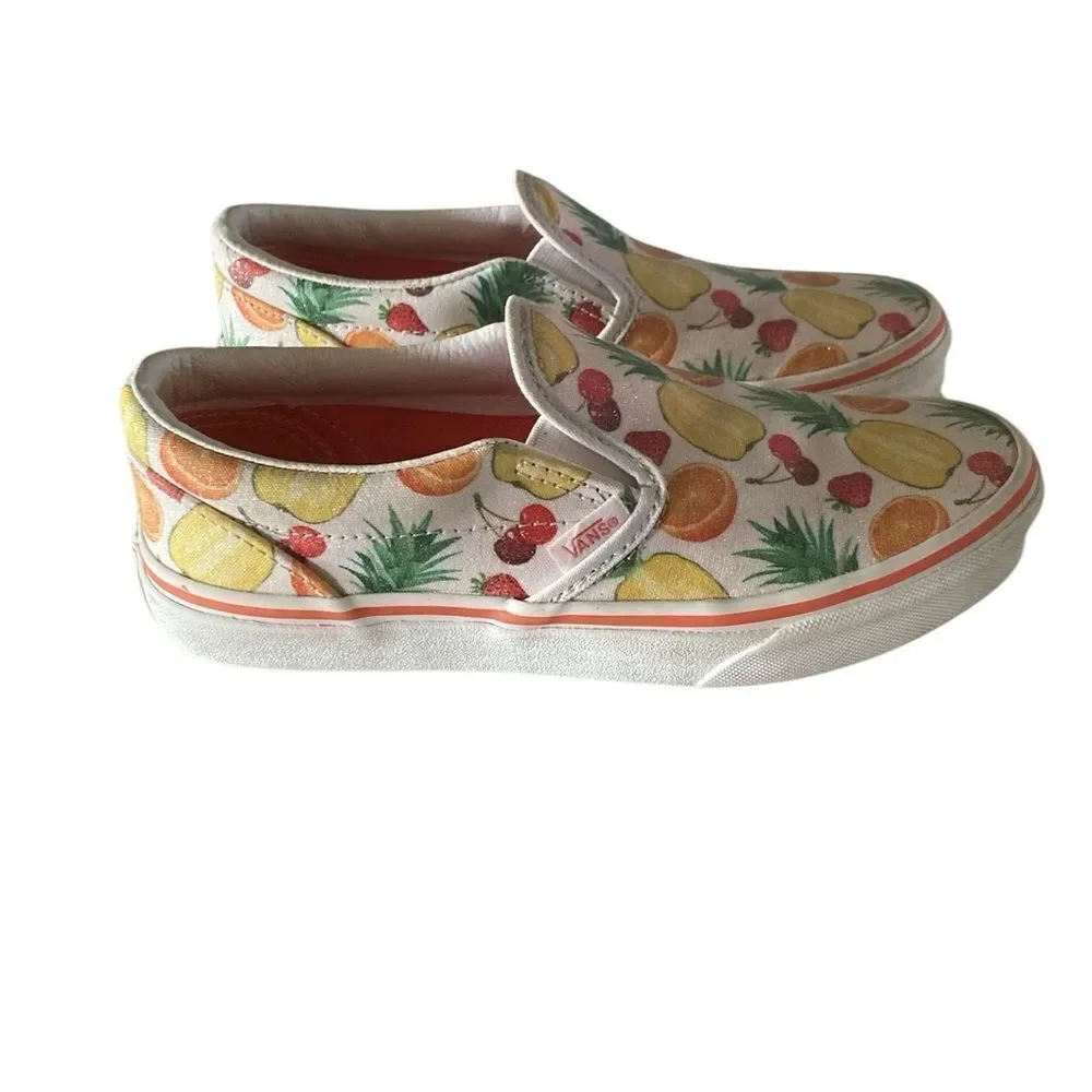 Vans Shoes Youth Size 3 Old Skool Slip On  Fruit Design